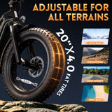 20'' Champ Ext Fat Tire Cargo E-Bike - SISIGAD