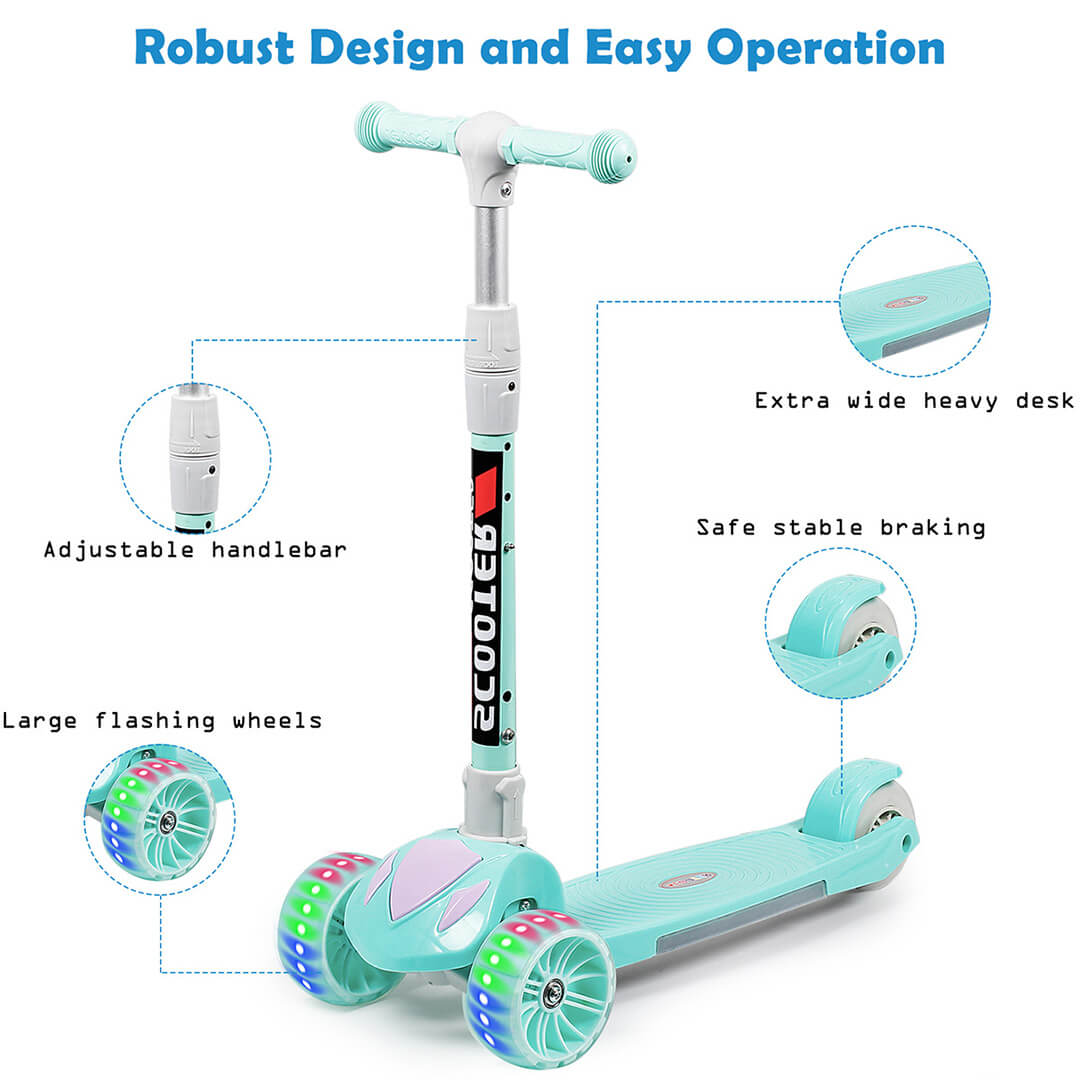 SISIGAD 102 Kick Scooter-Adorably designed to capture the hearts of children, making every ride a whimsical journey of fun and imagination.