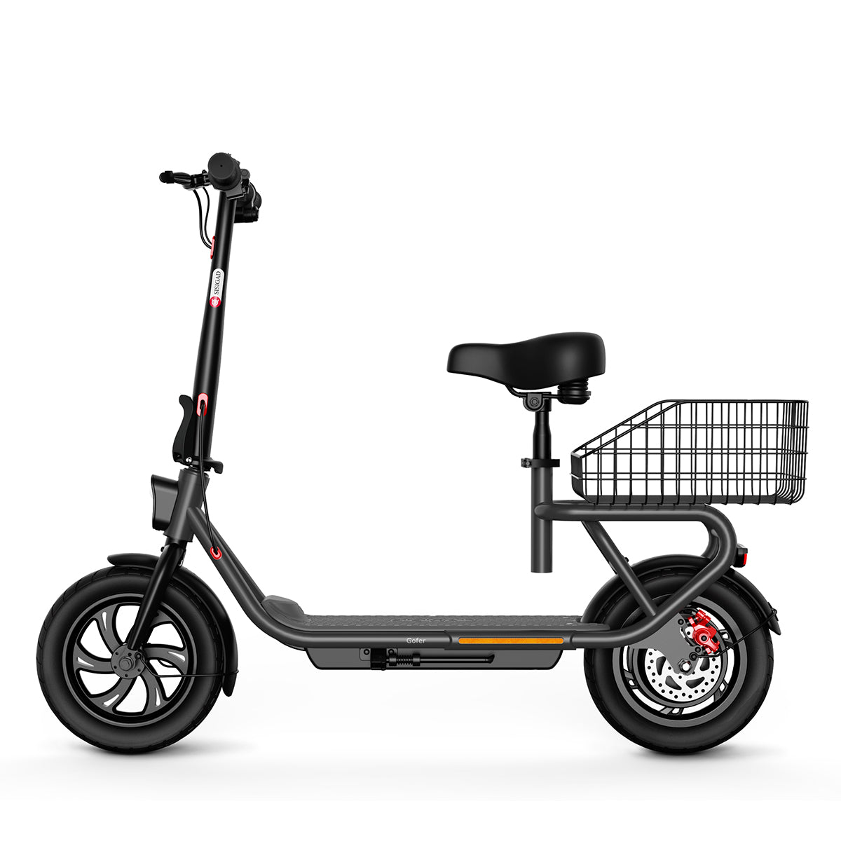Sisigad Gofer 12“ Fat Tire Electric Bike For Shopping