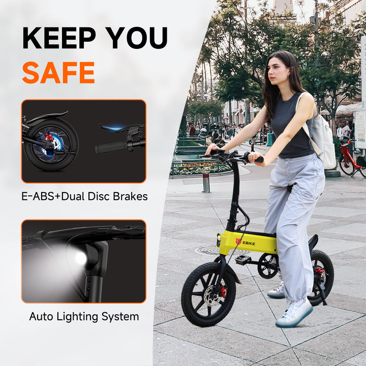 14" Lynx Plus Folding Electric Bike for Kids - SISIGAD