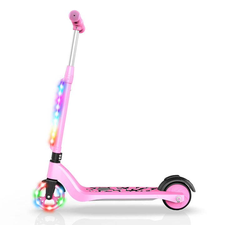 SISIGAD Electric Scooter | E-Scooter-US | scooter electrico-SISIGAD 531 Electric Scooter for Kids, Kick Scooter with 6km/H Speed & 7.5 Km Range, 2h Charging Time, Colorful Rainbow Lights E-Scooter for Teens - SISIGAD