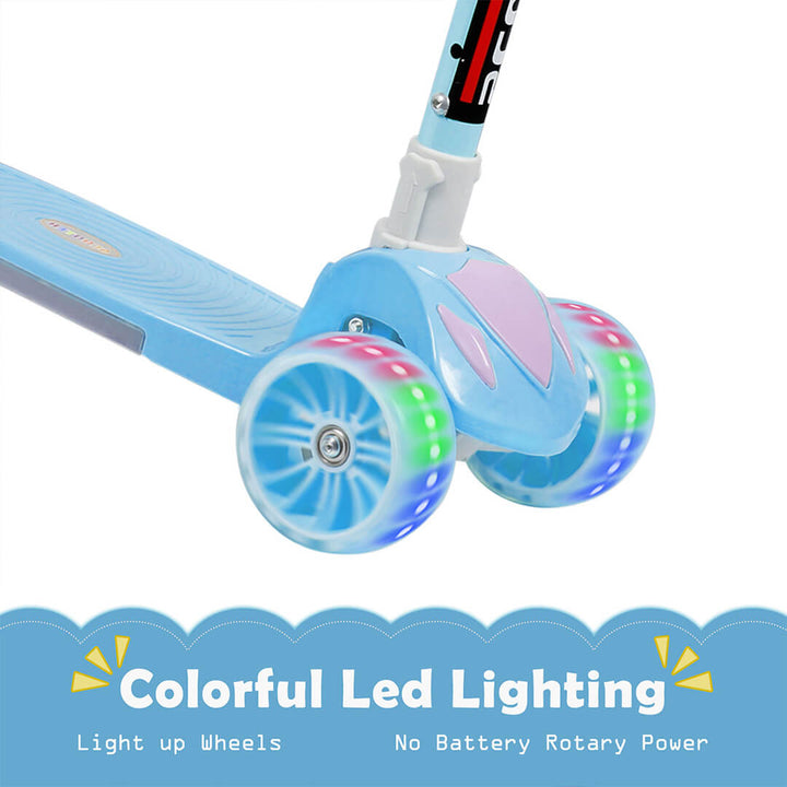 SISIGAD 102 Kick Scooter-Illuminate the path with large flashing wheels and colorful LED lighting, turning each ride into a vibrant spectacle of joy.