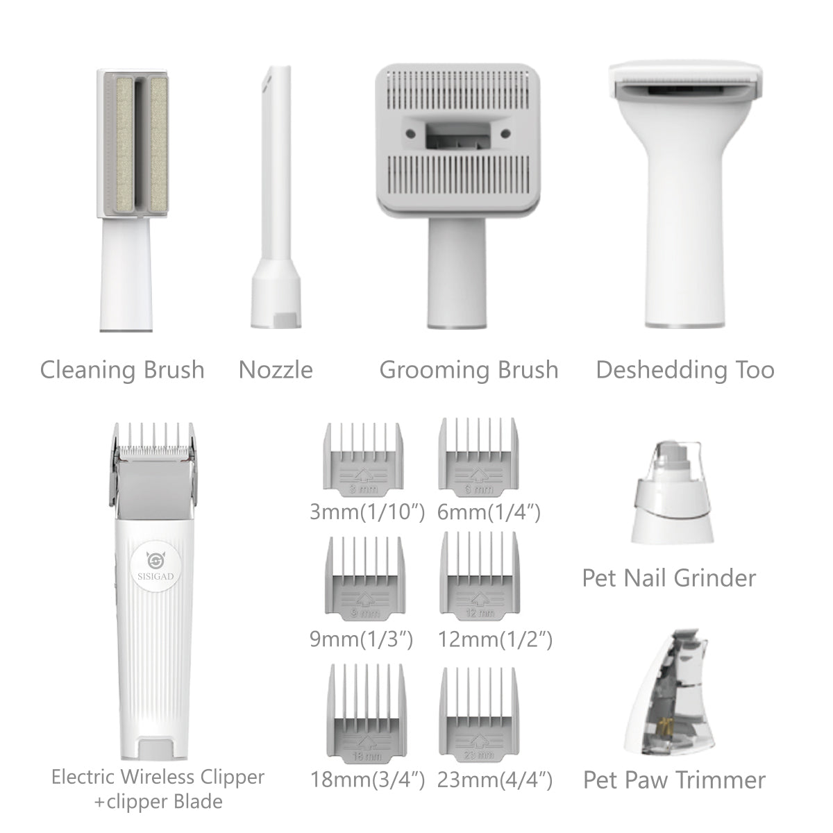 Sisigad Pet Grooming Vacuum kit