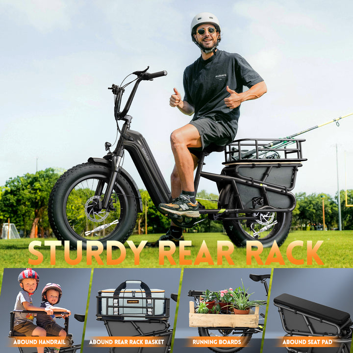 20'' Champ Ext Fat Tire Cargo E-Bike - SISIGAD
