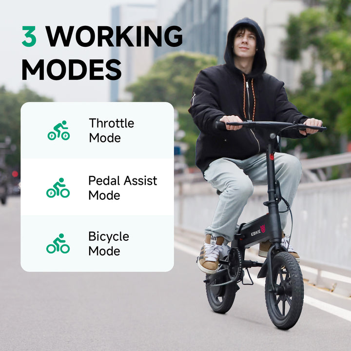 14" Lynx Plus Folding Electric Bike for Kids - SISIGAD