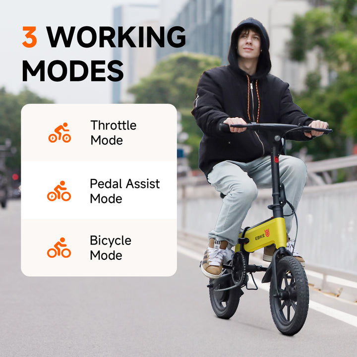 14" Lynx Plus Folding Electric Bike for Kids - SISIGAD