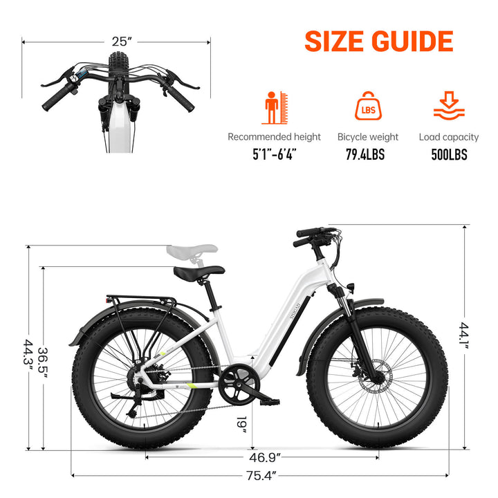 Sisigad 26" Warrior Fat Tire Electric Bike - SISIGAD