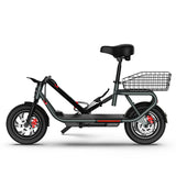 SISIGAD scooter | adult e-scooter| electric scooter bike-Sisigad Gofer Max 12“ Fat Tire Electric Scooter For Shopping! With its sleek dark grey design and mechanical aesthetic, this bike is not only stylish but also practical. Perfect for shopping, its cool appearance adds to the overall charm. Experience convenience and trendiness in one ride!