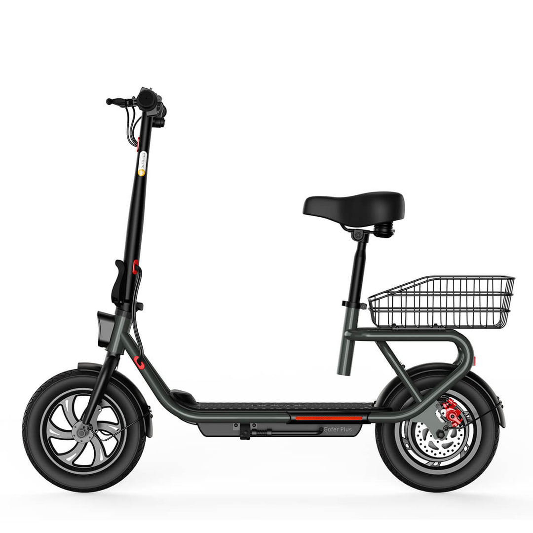  SISIGAD scooter | adult e-scooter| electric scooter bike-Sisigad Gofer Max 12“ Fat Tire Electric Scooter For Shopping! With its sleek dark grey design and mechanical aesthetic, this bike is not only stylish but also practical. Perfect for shopping, its cool appearance adds to the overall charm. Experience convenience and trendiness in one ride!