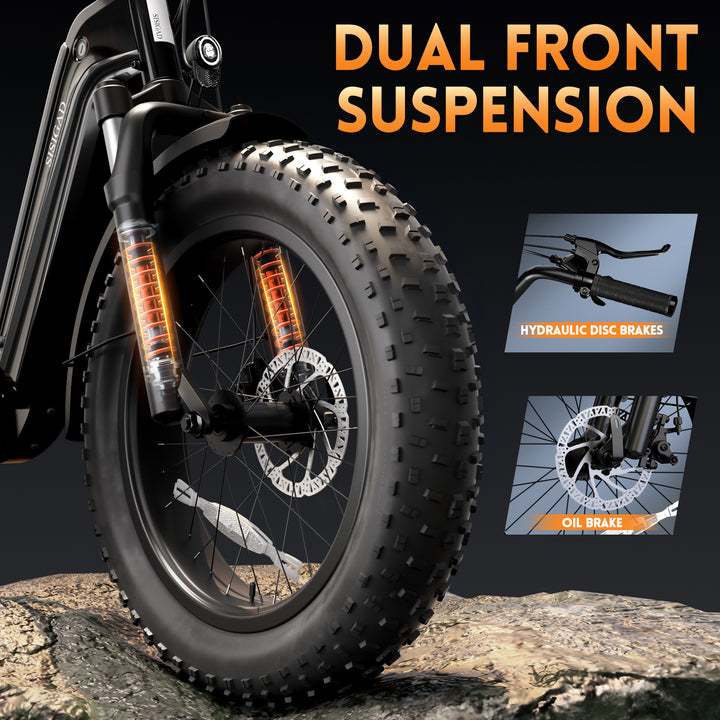 20'' Champ Ext Fat Tire Cargo E-Bike - SISIGAD