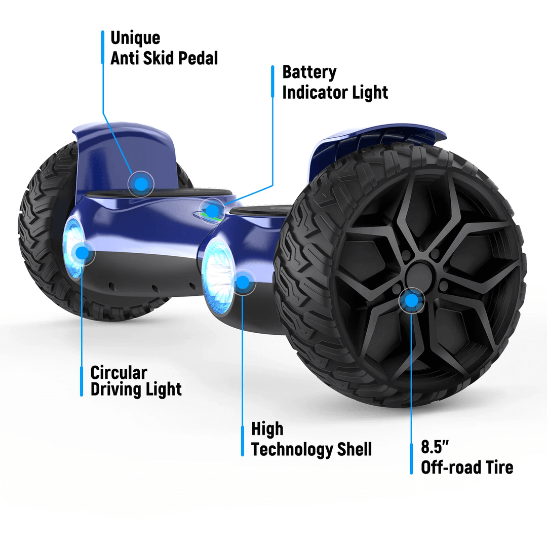 bluetooth hoverboard|what is a hoverboard|Sisigad- Elevate your ride with SISIGAD B01 8.5" Music Hoverboard. Enjoy a smooth curve design, sporty passion, and unique anti-skid pedal. Equipped with off-road tires, high-tech shell, and a dazzling circular driving light synced to music rhythm. More than a hoverboard, it's a style revolution. #SISIGADB01 #MusicHoverboard