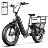 20'' Champ Ext Fat Tire Cargo E-Bike - SISIGAD