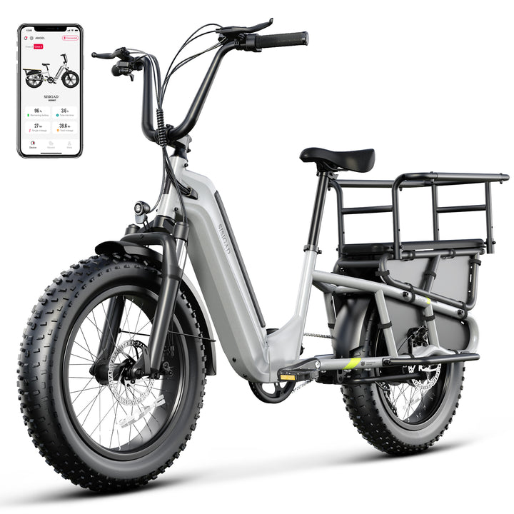 20'' Champ Ext Fat Tire Cargo E-Bike - SISIGAD