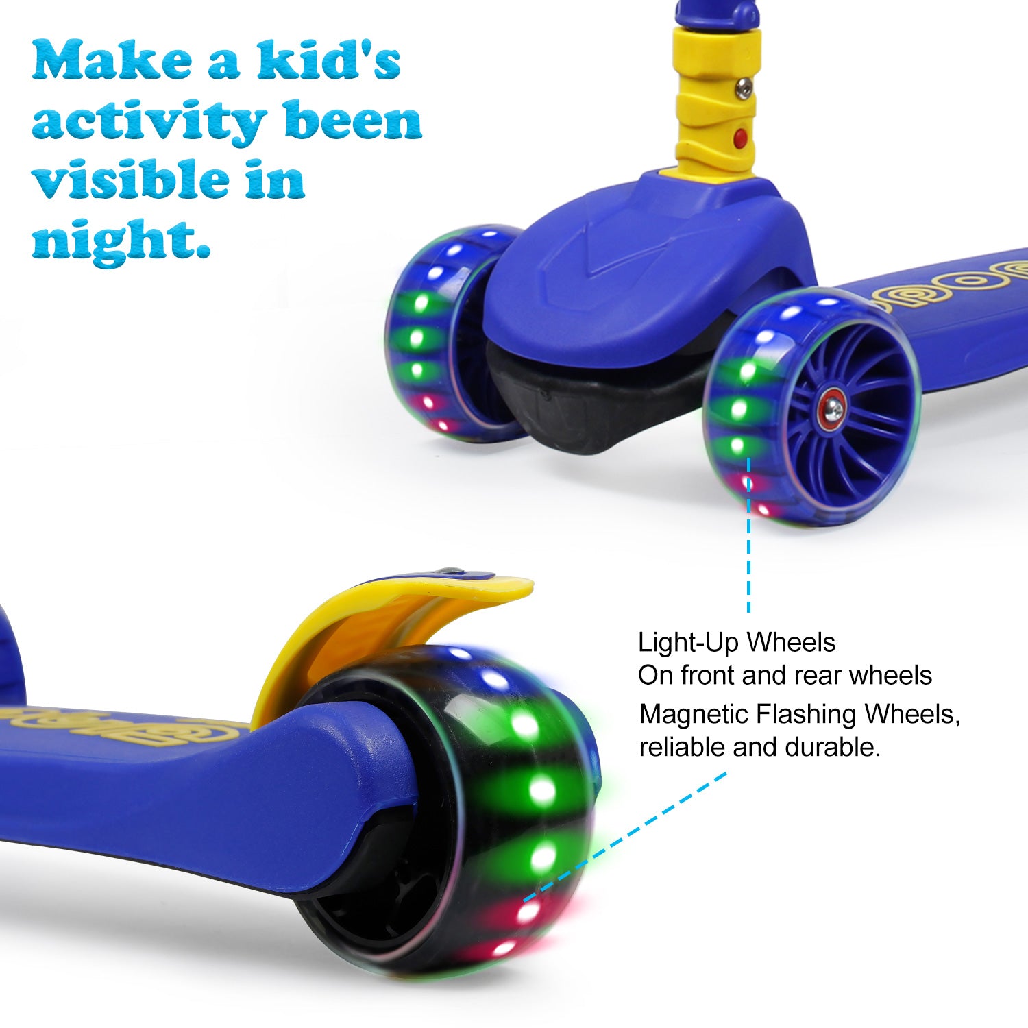 SISIGAD 301 Kick Scooter for Kids w/Seat (4 Colors)